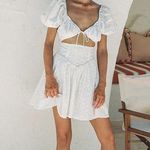 Sabo Skirt alika mini white cut out dress. Size Small Photo 1