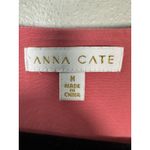 Anna Cate Haley Dress Puff Sleeve Knee Length Shift V Neck Pink Size Medium Photo 5
