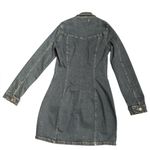 ZARA Denim by TRF women’s long sleeve mini denim dress stretch Size XS NWOT Photo 1