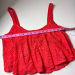 Decree   Crochet Style Flowy Swimsuit Black Bralette Top Sz L NWT Photo 8