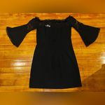 BB Dakota 'Desperado' Off-the-Shoulder Lace Mini Sheath Dress in Black Size 2 Photo 2