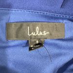 Lulus Asymmetrical Dress Women's Small Blue One Shoulder Midi Gathered Photo 6