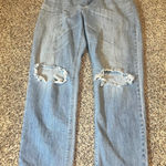 Old Navy  Boyfriend Jeans Distressed Light Wash Mid Rise Women Size 10 Photo 0