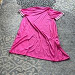 Vanity Fair Vintage  Nylon Nightgown & Robe Set Hot Pink White Small Photo 8