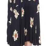 Vince Gardenia Floral-print pleated seamed midi skirt elastic waist pockets Sz S Photo 6