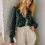 Sézane Sezane X SEA NY Chloe shirt in small navy floral print Photo 2