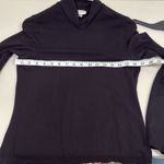 Frank And Oak  Black Fitted Long Sleeve Turtleneck Shirt Size Medium EUC Photo 3
