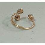 Gold Diamond Cluster Balls Adjustable Toe Ring Jewelry ✨ Photo 1