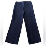 Talbots  Navy Linen Wide Leg Pants Size 10 Petite Photo 1