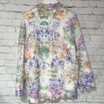 Alfred Dunner Delicate Floral Open Front Blouse W/ Attached Tank and Jeweled Necklace Ensemble Photo 10