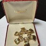 The Great Napier Gold Tone Brooch Pin New In Box NWT Gift Photo 0