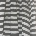 Grass Collection Black and Gray Striped Shrug  Photo 1
