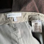 See By Chloe Metallic Dark Red Stripe Pencil Skirt Photo 4