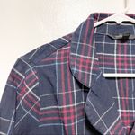 Banana Republic Flannel Blue Red Pajama Top Photo 2