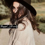 W•S•B Brown Fedora Hat Size 58 Faux Leather Band W/Buckle Decoration gold chain Photo 0