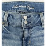 American Eagle Stretch Artist Distress Size 14 Regular Flip Button Pockets Photo 1