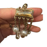 Chico's Chico’s Gold Pearl Charm Bracelet One Size Photo 0
