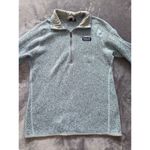 Patagonia Women's Better Sweater Blue Heather 1/4 Zip Up Size M Photo 1