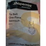 Brand New Shapermint Essentials Women's 2XL Pink One Piece Swimsuit Tie Belt Size 2X Photo 5