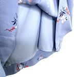 Madewell Side Button Mini Skirt Aloha Floral 16 Periwinkle Photo 7