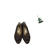 Enzo Molteni Brown Patchwork Tortoise Block Heel Slip On Shoe Women SZ 5.5 Photo 10