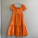 BCBGeneration Orange Off the Shoulder A-line Dress Size Large Photo 6