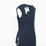 Betsy and Adam  -  Navy Draped Surplice Gown Photo 9