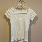 John Galt  Leslie White Scalloped Top Photo 1