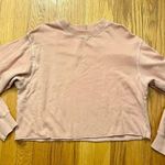 Brandy Melville Pullover Sweatshirt Long Sleeve Pink Small Photo 1