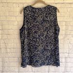 Vince Camuto  Women's Sleeveless blue, black,‎ purple leopard print Top Size M Photo 3