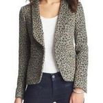 Loft Ann Taylor Gray Cheetah Print Single Button Blazer Photo 0