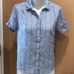 Lucky Brand  short sleeve striped button up shirt Photo 2