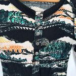 Free People  Movement Rally Rib Henley Top In Black Diamond Combo size XS Cotton Photo 3