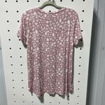 Ellen Tracy Pink Blush Leopard Print Top Size L Photo 3