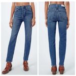 RE/DONE  High Rise Ankle Crop Jeans Mid70s Blue Women’s Size 25 Button Fly Photo 0