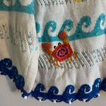 Vtg Jane’s closet 90s beach theme knit cardigan sweater colorful size small White Photo 8