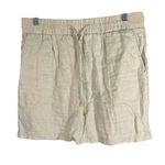 Company Ellen Tracy Linen Blend Skort Beige Drawstring Waist Lined Size S Tan Photo 0