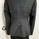 ZARA Black Long Sleeve Distressed Fitted Blazer Photo 1