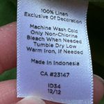 Talbots Green. Button Down Collar Long Sleeves. Pearl Buttons Sz XS 100% Linen. Photo 10