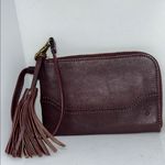 Frye  Maroon Leather Wristlet Photo 0