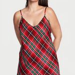Victoria's Secret Victoria’s Secret Bright Tartan Plaid Flannel V Neck Slip Dress - Large Photo 0