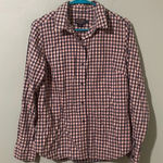 Pendleton ‎ Buffalo Check Plaid Button Down Shirt Blue Women’s size M Photo 0