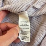 LL Bean Soft Stretch Waffle Knit Hoodie Womens Size XL Reg Pale Purple Photo 7
