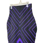 Elhoffer Design Purple And Black Bodycon Skirt Size XS Photo 1