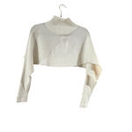 Women's Knitss White Ribbed Turtleneck Shrug One Size Size 0 Photo 6