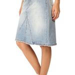 Marc Jacobs Women’s Marc by Distressed Icon Denim Skirt Cloud Blue Size 30 Photo 1