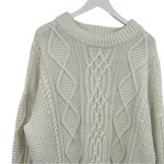 Simply Couture  Fisherman Cable Knit Plus Size Sweater Cream Size 2X Photo 1