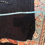 Patrons of Peace  Anthropologie black cotton Knit Crop Sweater button oversized M Photo 8