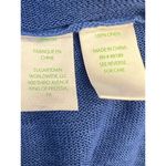 Lilly Pulitzer Medium Large Blue Sweater V Neck L/S Jameson Linen Pullover Photo 6