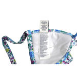Abercrombie & Fitch  Blue Floral Ruffle Push Up Bikini Swim Top MEDIUM Poolcore‎ Photo 3